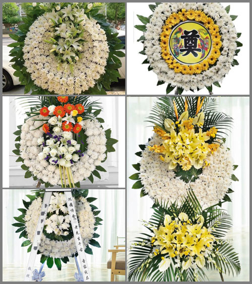山东青岛平度市明村镇韩家屋子村花圈速递